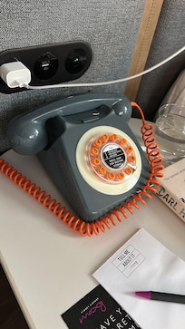 Retro comms styling.