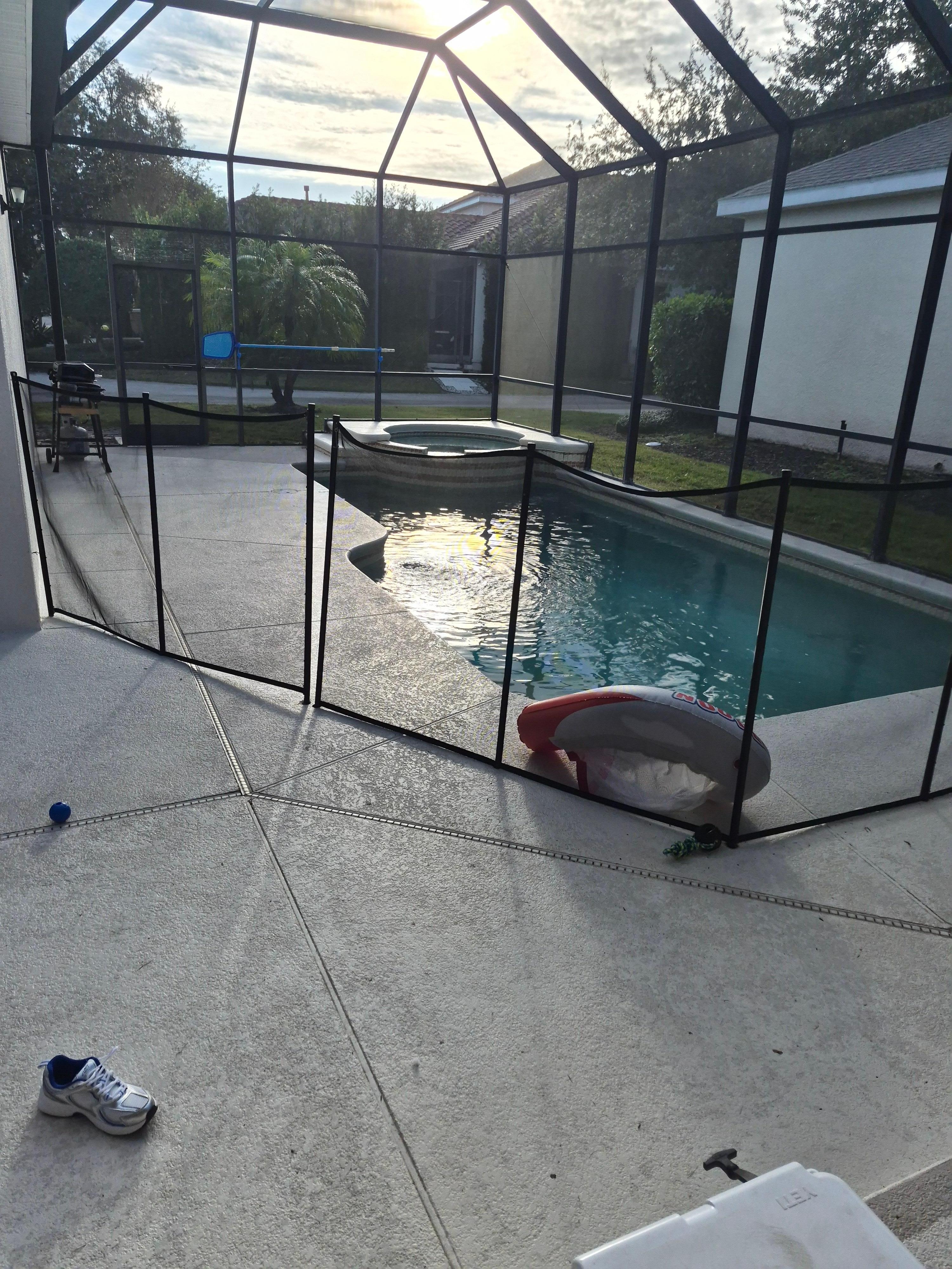He enjoyed watching us play in the pool!