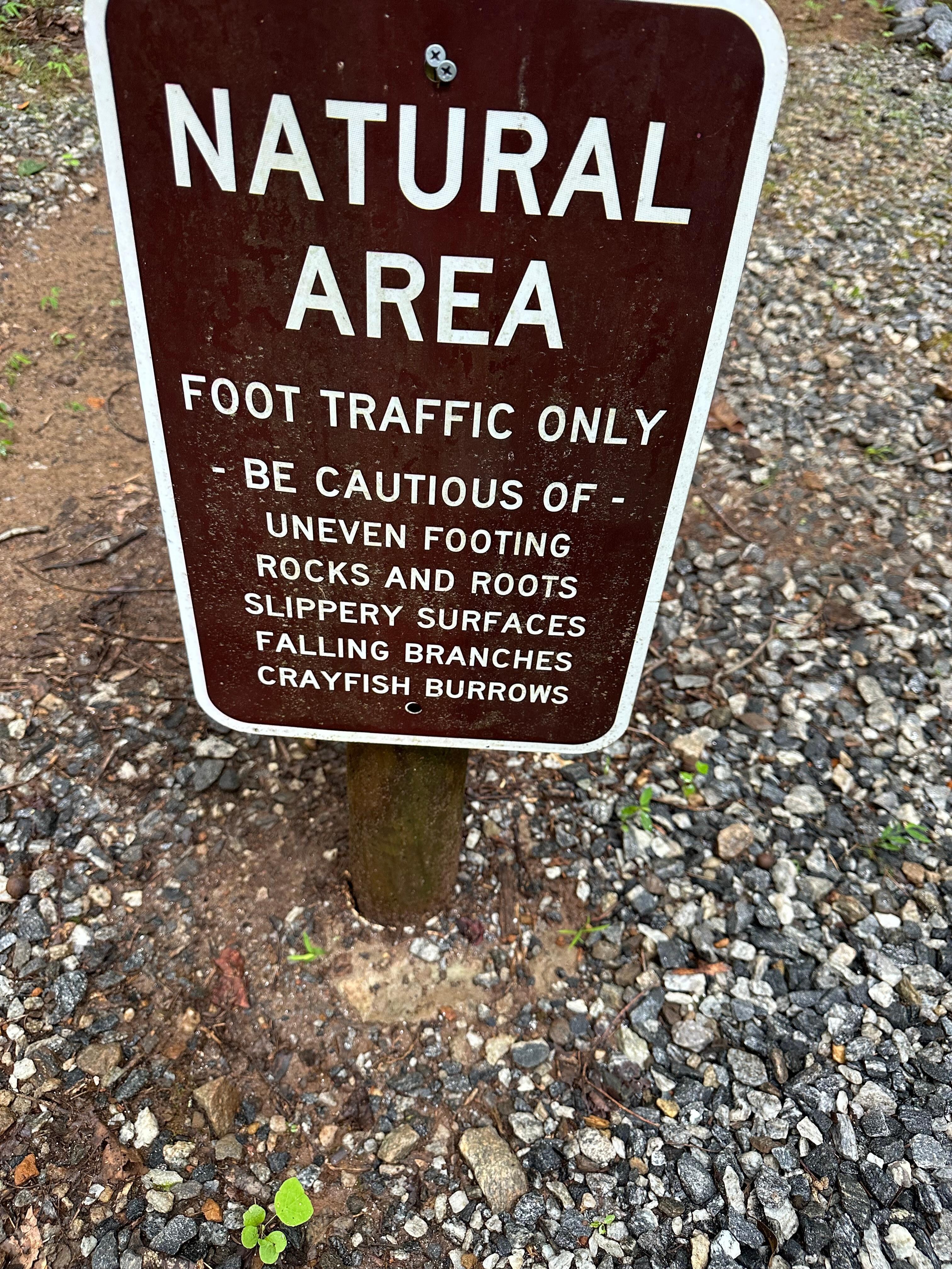 The trail around the property is great to walk. 