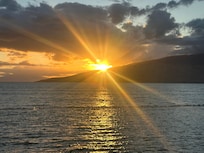 Beautiful sunsets from the balcony.