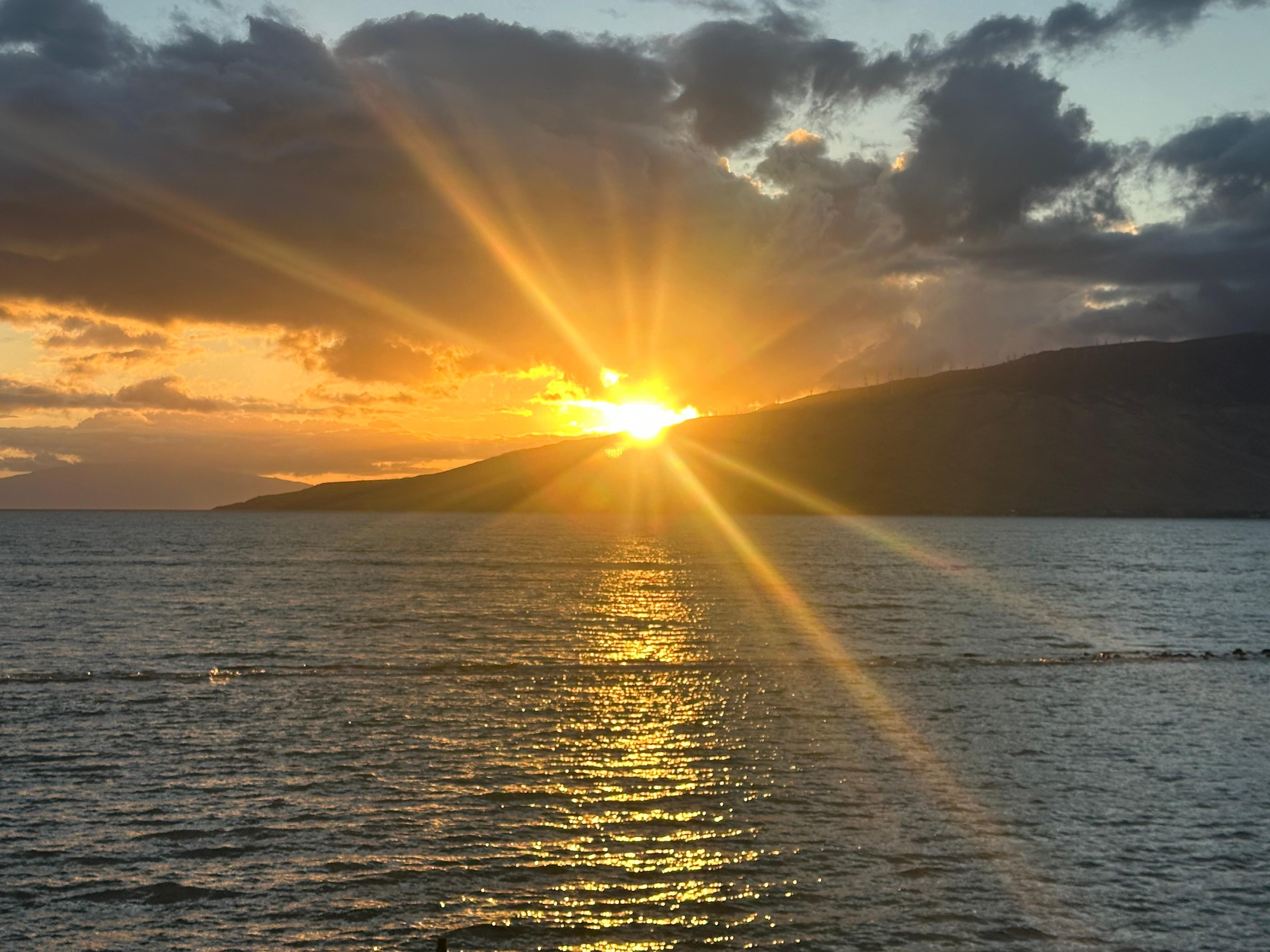 Beautiful sunsets from the balcony.
