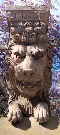 On guard at St David's Park.