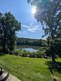 Another view of the lake from balcony.