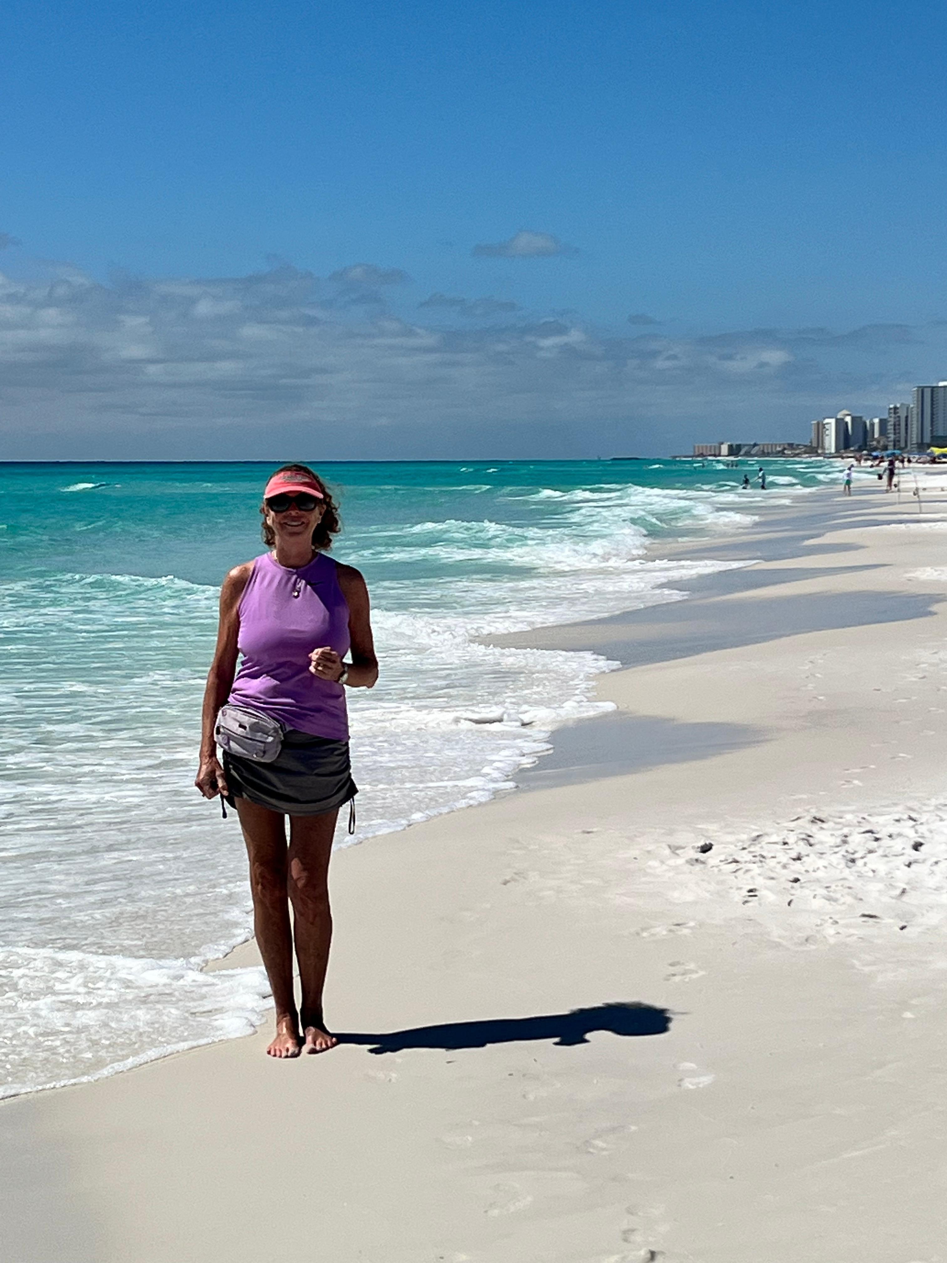 I walked for over an hour down the beach 