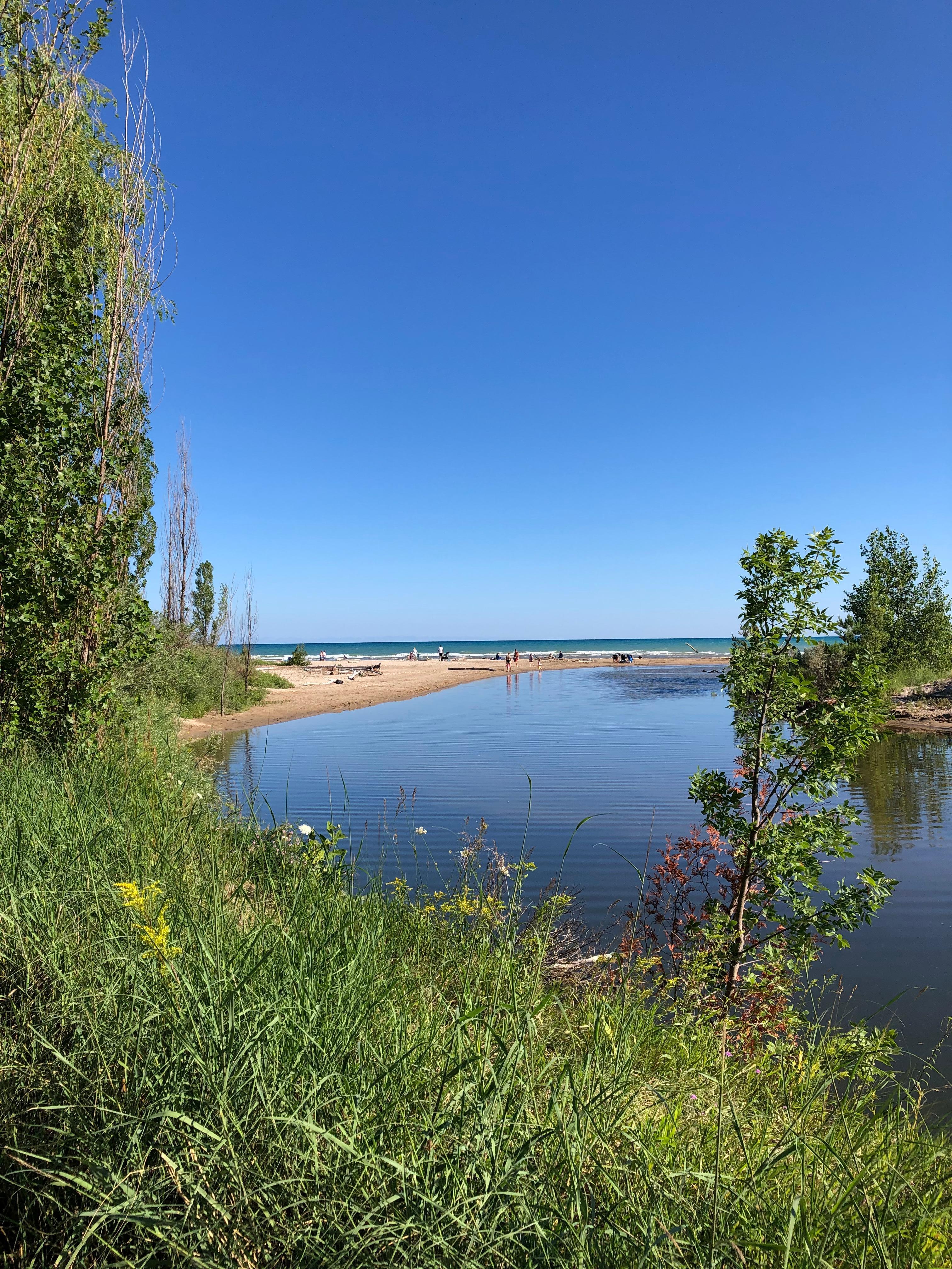 Short walk (uphill) to perfect beach