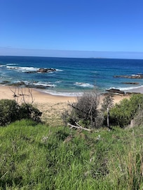 View of mystery bay from the bench above