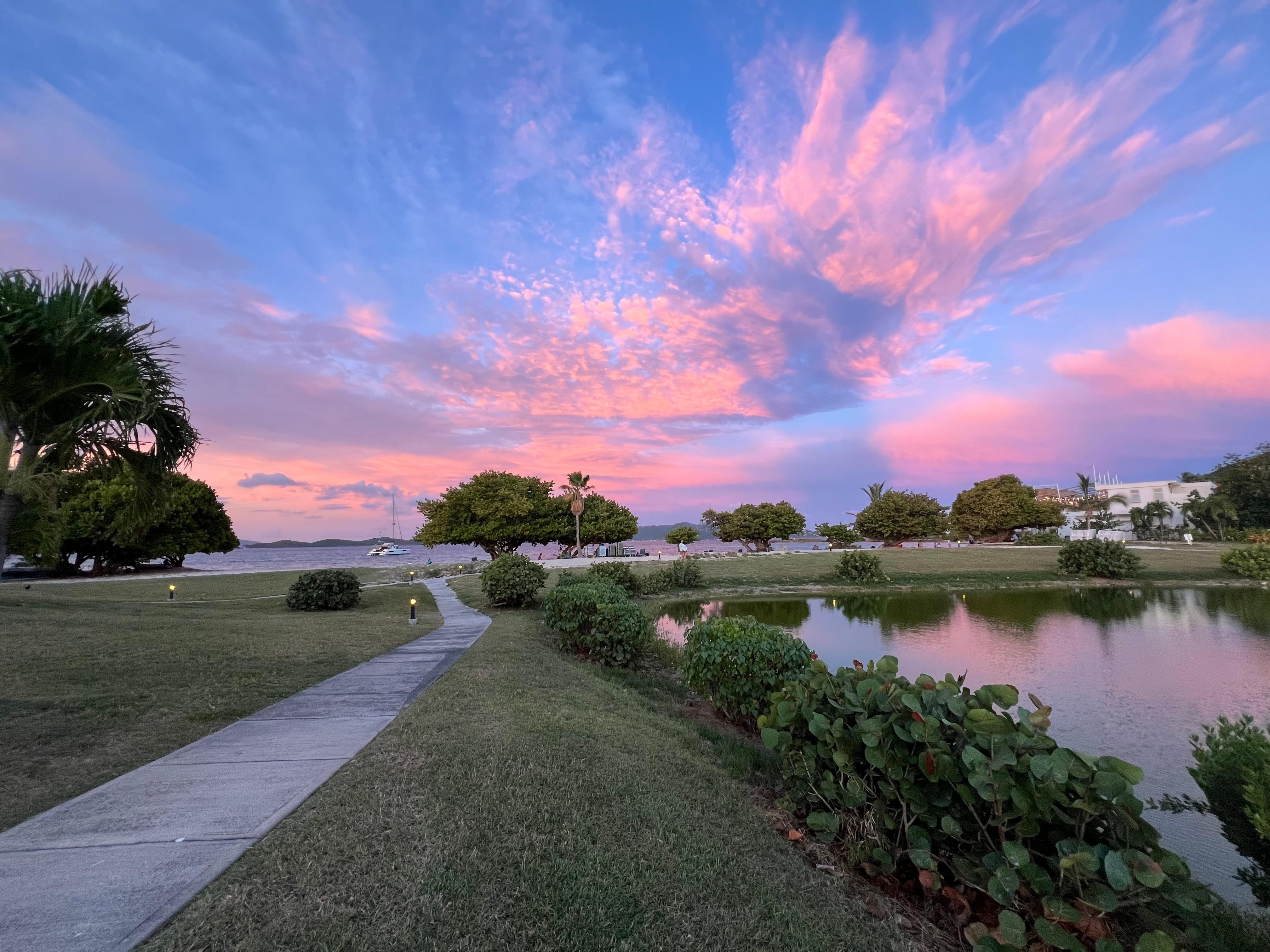 One of my favorite things to do is to take a walk around the condo when the sun is setting. 