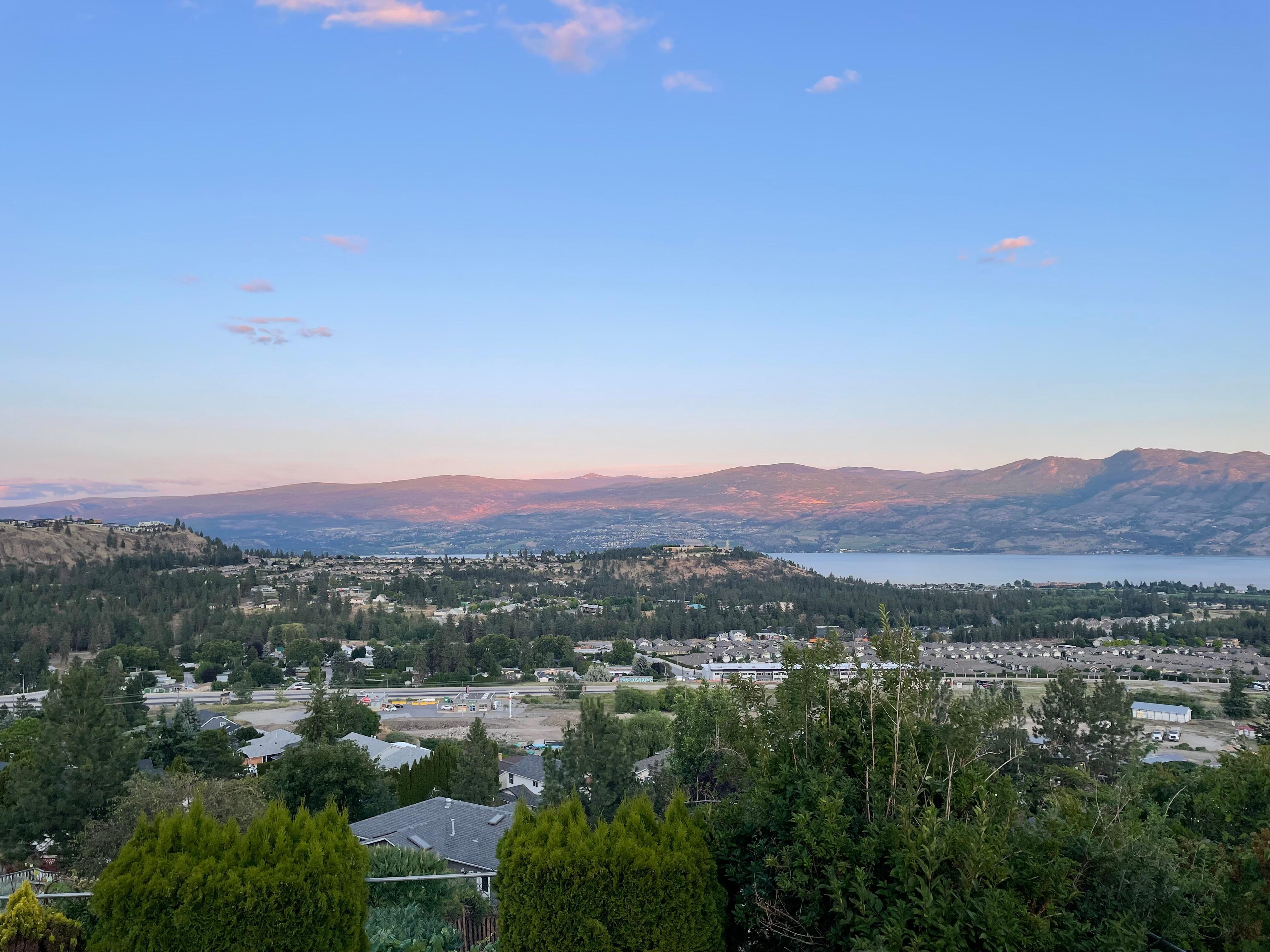 Evening view from the balcony.