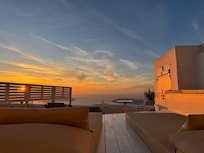 Sunset view from the pool