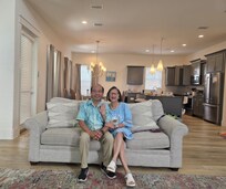 In living room