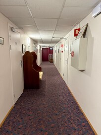 Looks like a prison doors are heavy and slam walls are so thin you can hear people on floor above!