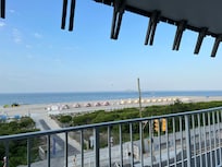 View from our private balcony