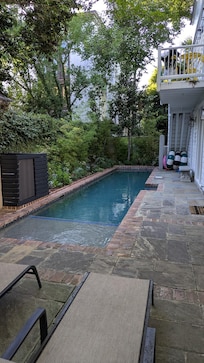 Pool with floats
