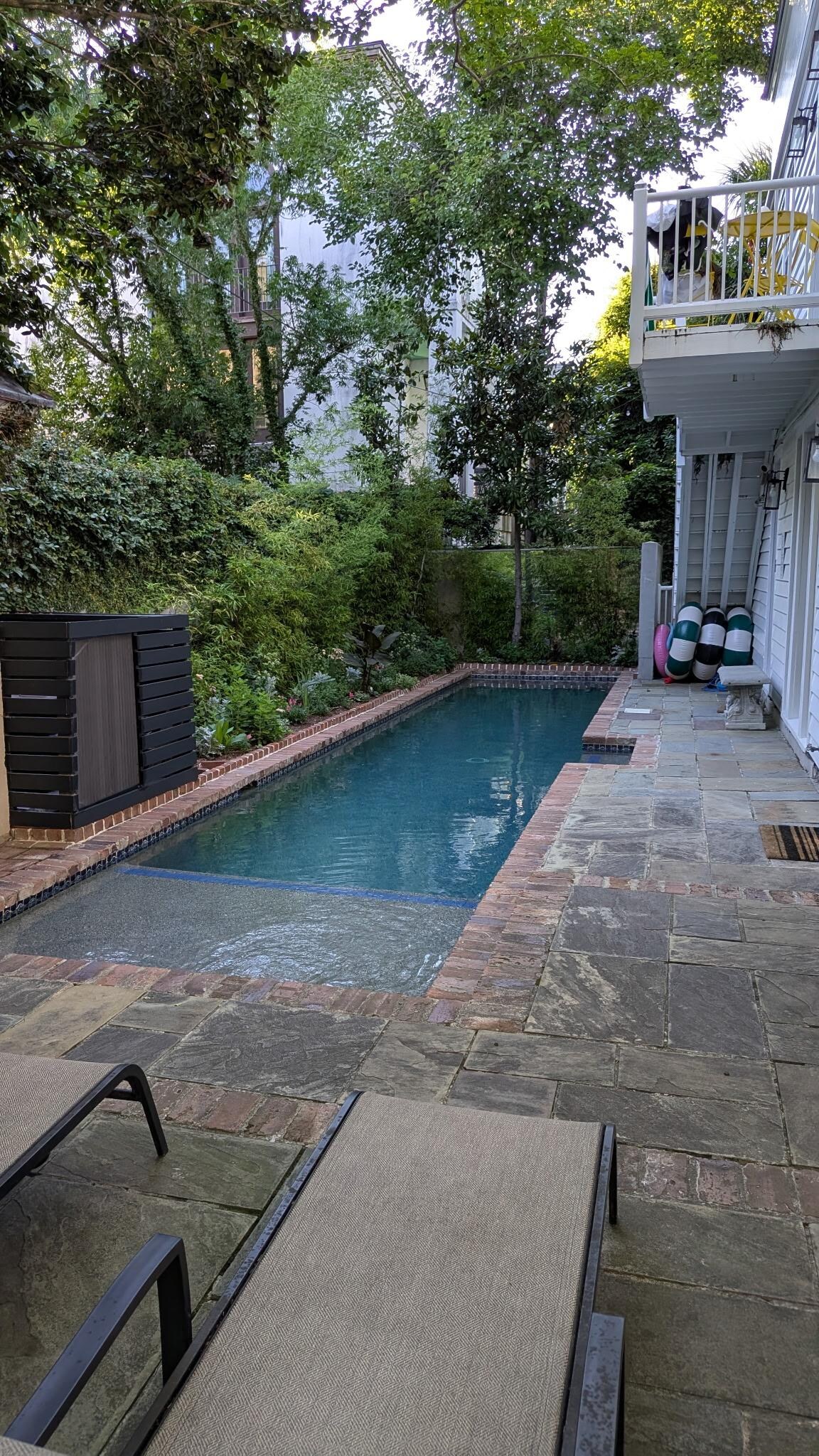 Pool with floats