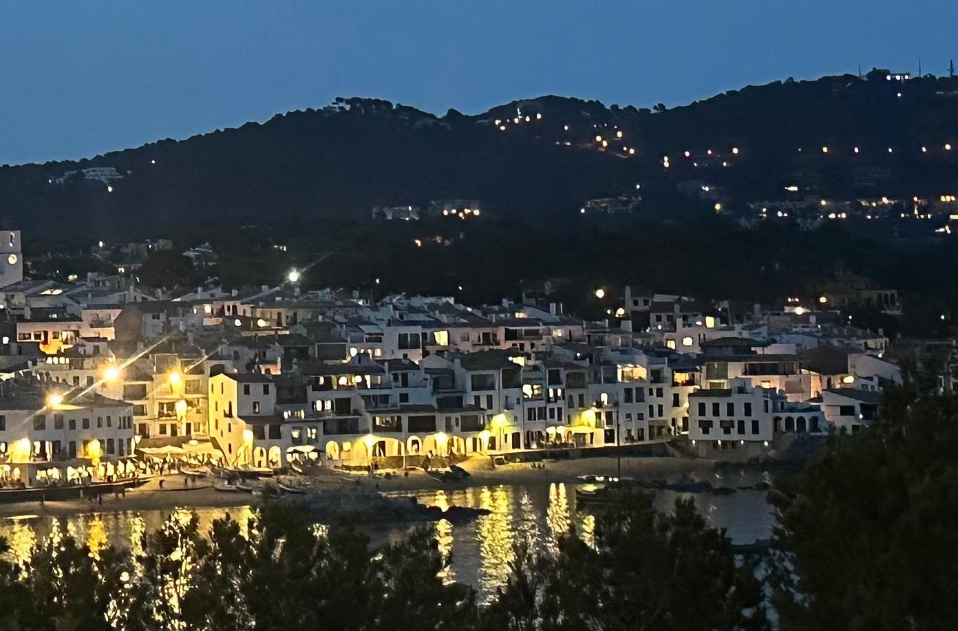 Palafrugell from the patio of Hotel St. Roc where we had drinks. 