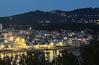 Palafrugell from the patio of Hotel St. Roc where we had drinks.