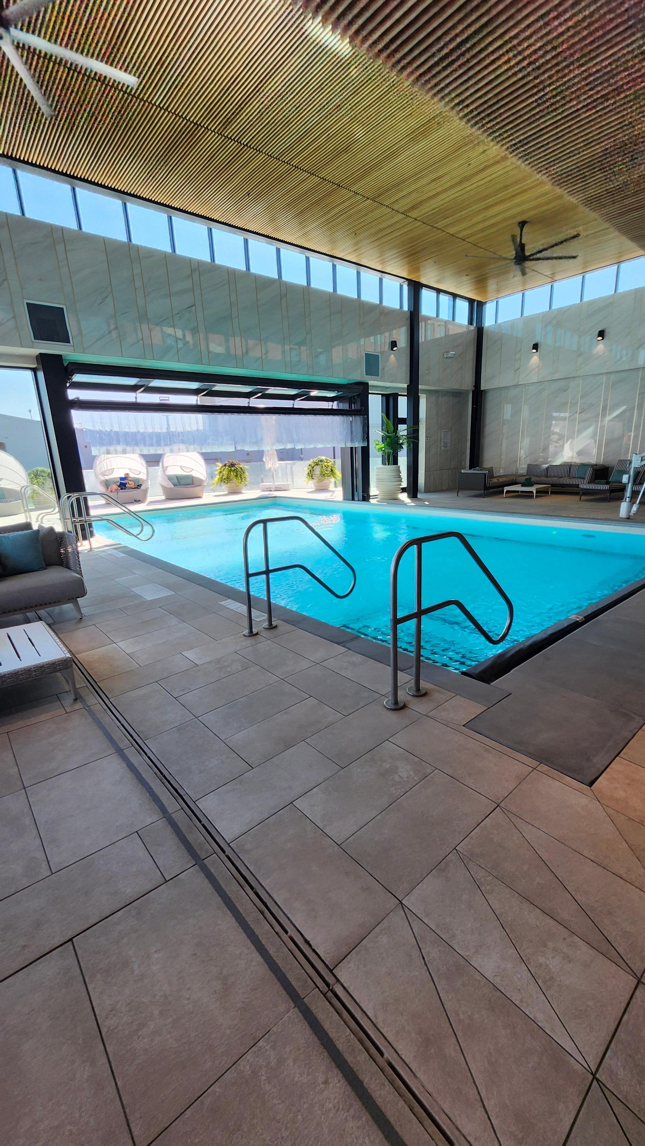 The pool is wonderful.