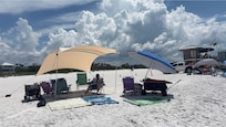 All the beach chairs and shade you need