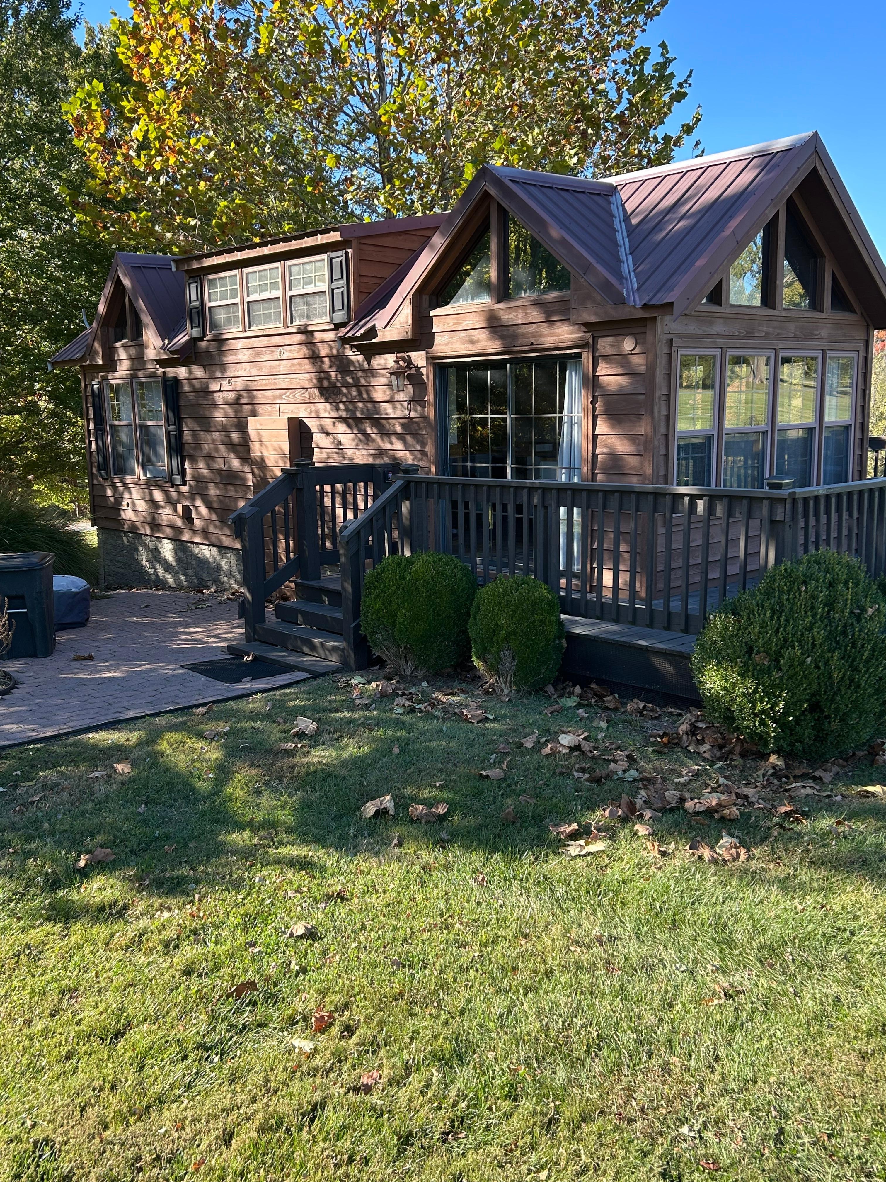 View from the front of the cabin.  