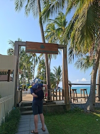 Ingang van strandzijde