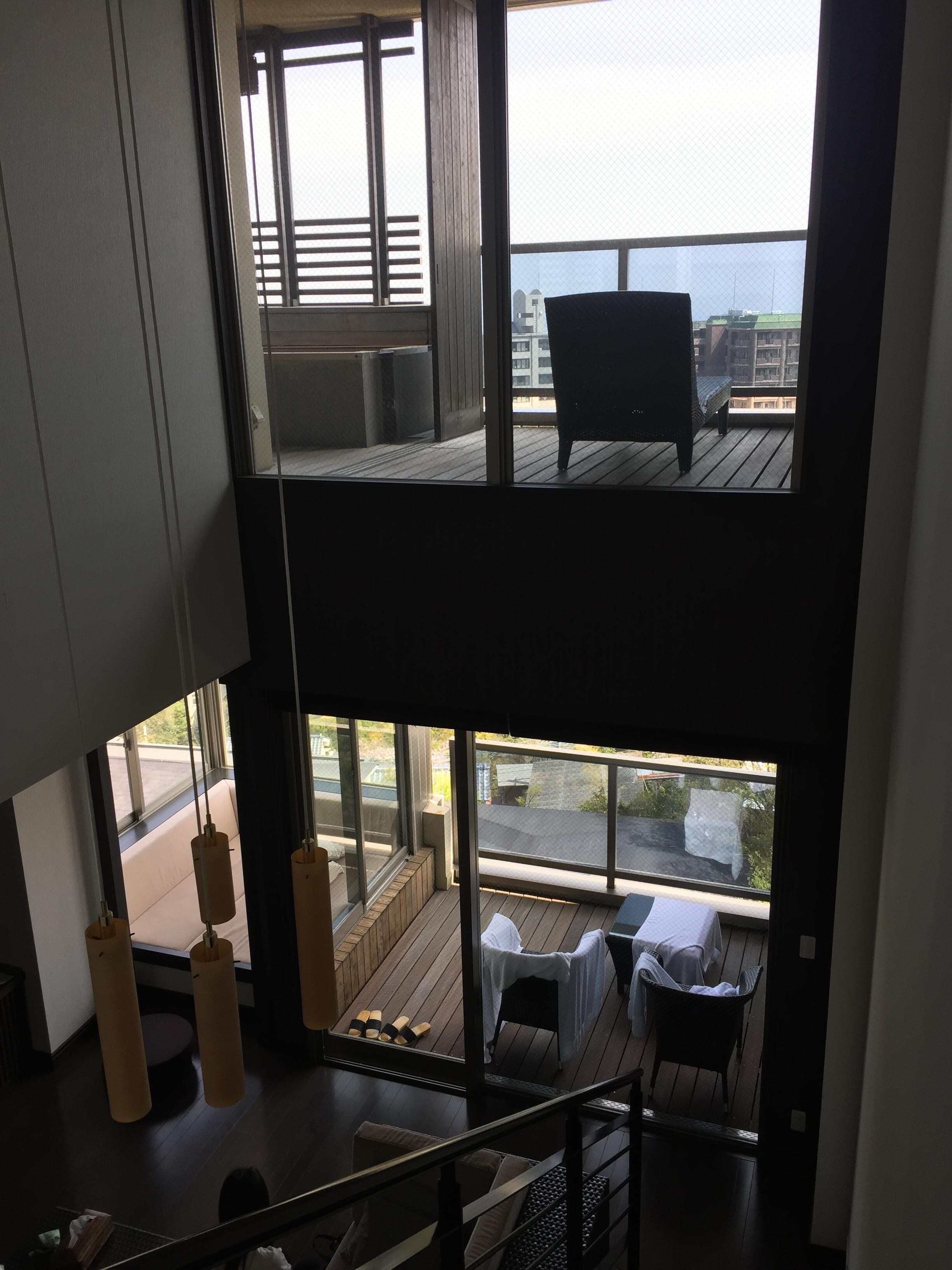 メゾネットです。見晴らし最高。娘たち大喜び。