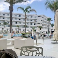 View to the pool