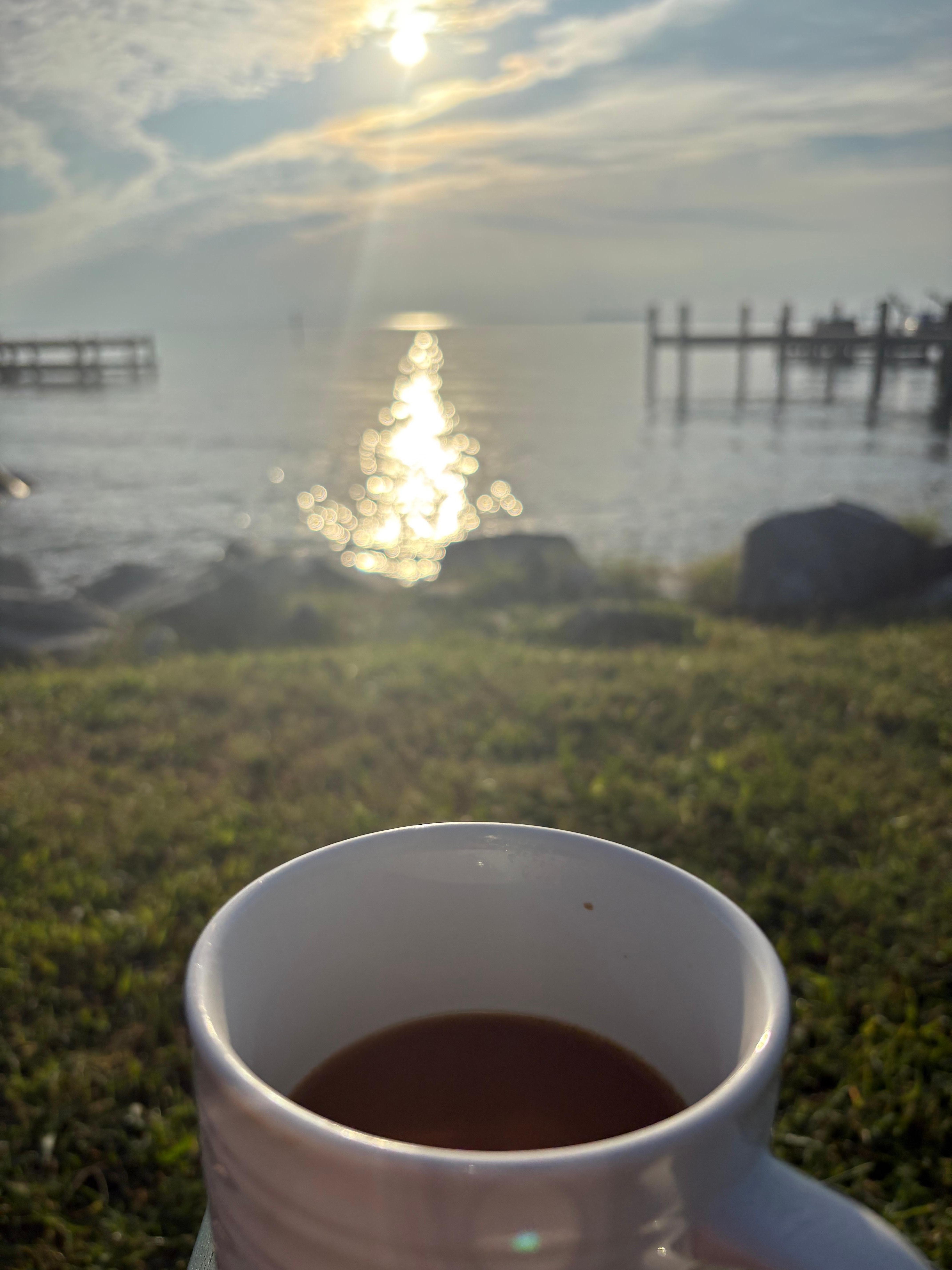 Enjoy a coffee and watch the sunrise 