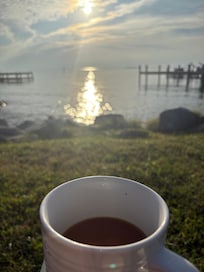 Enjoy a coffee and watch the sunrise