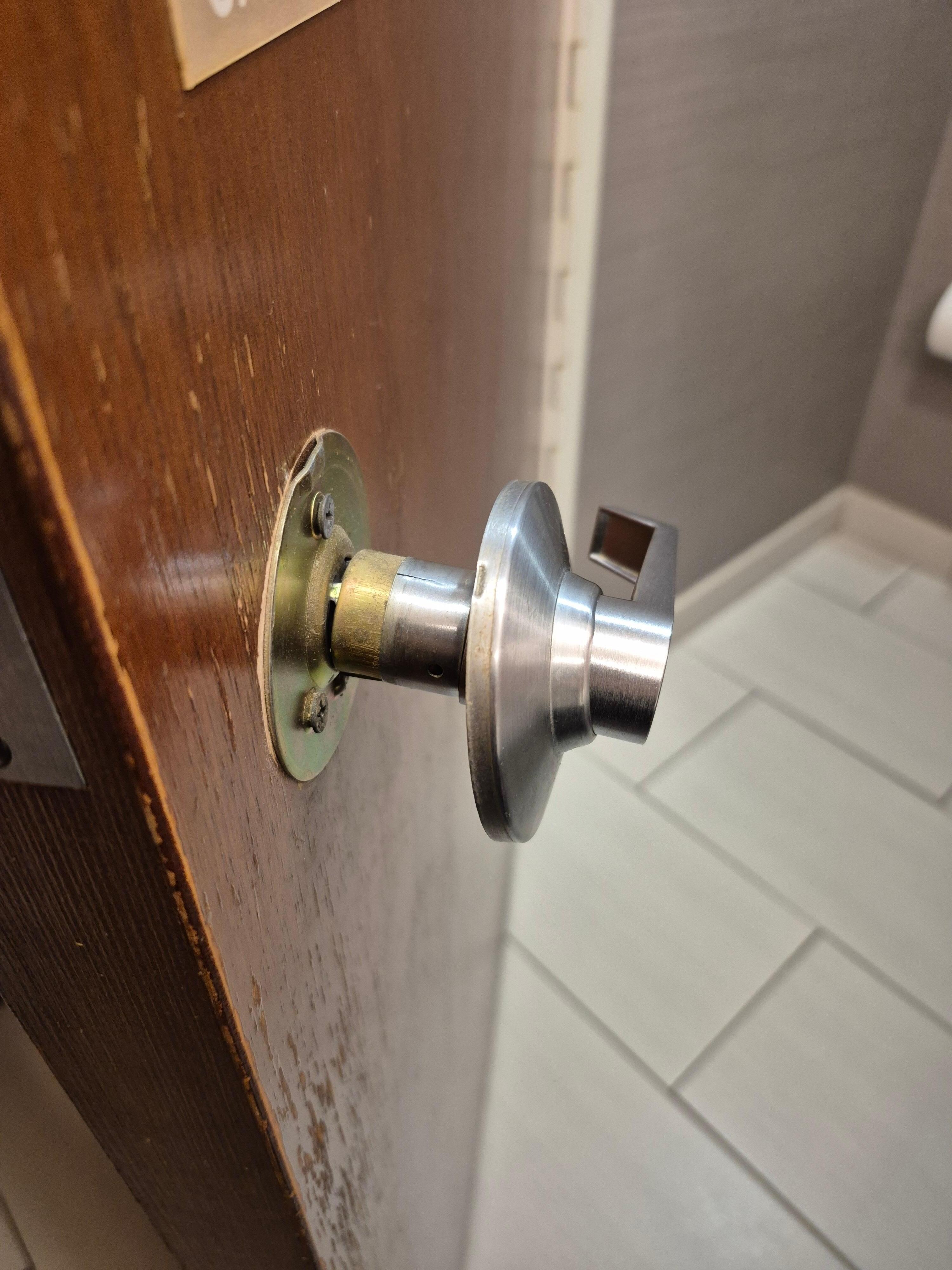 Broken doorknob 