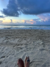 Beach right across the street!