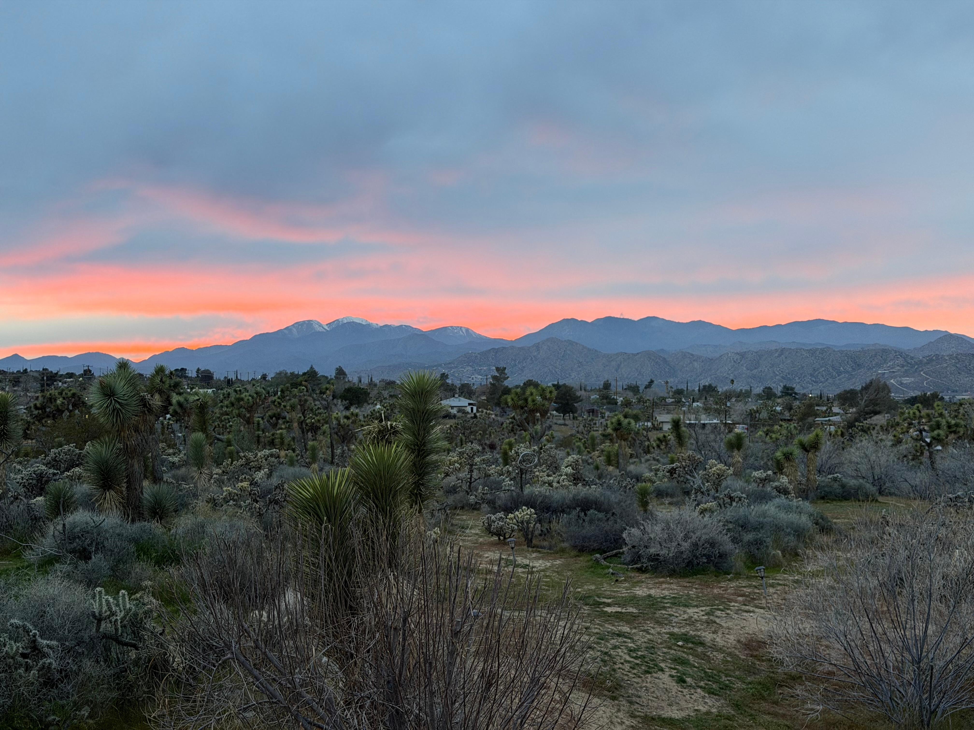 Sunset on our first night 