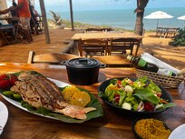 Pratos do restaurante Sal e Mar