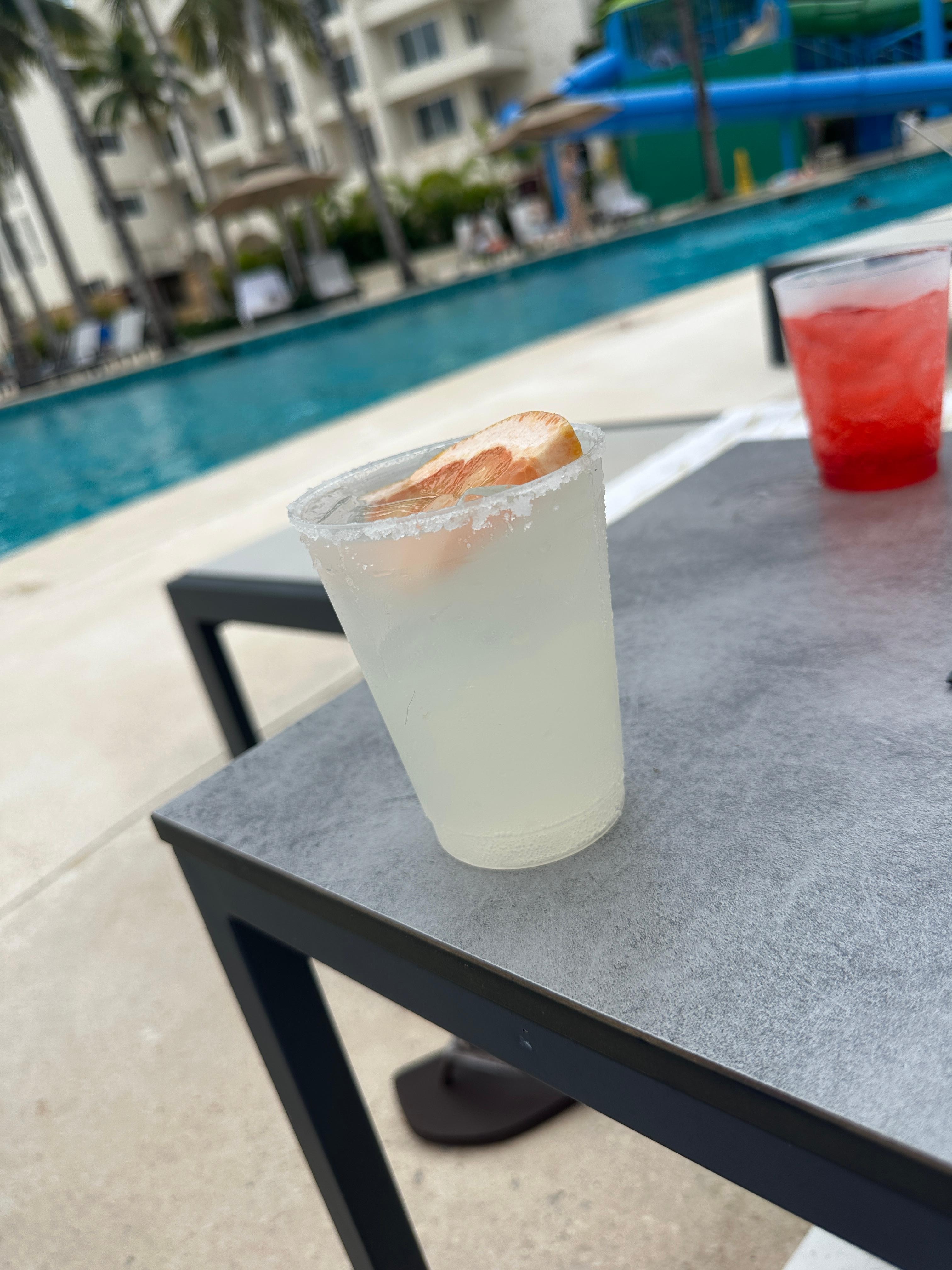 Margaritas by the pool 