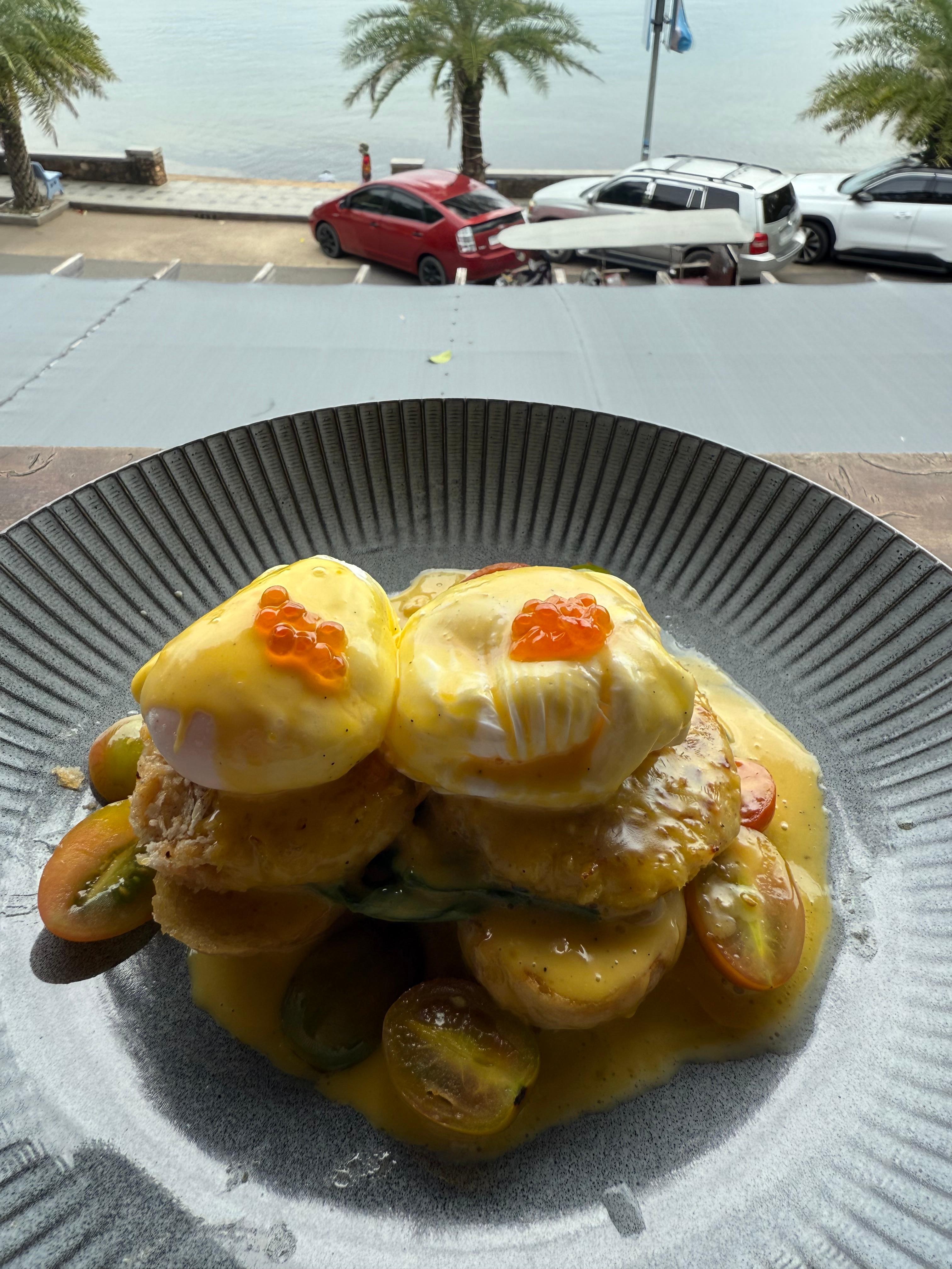 Crab cake eggs Benedict on the brunch menu was outstanding 