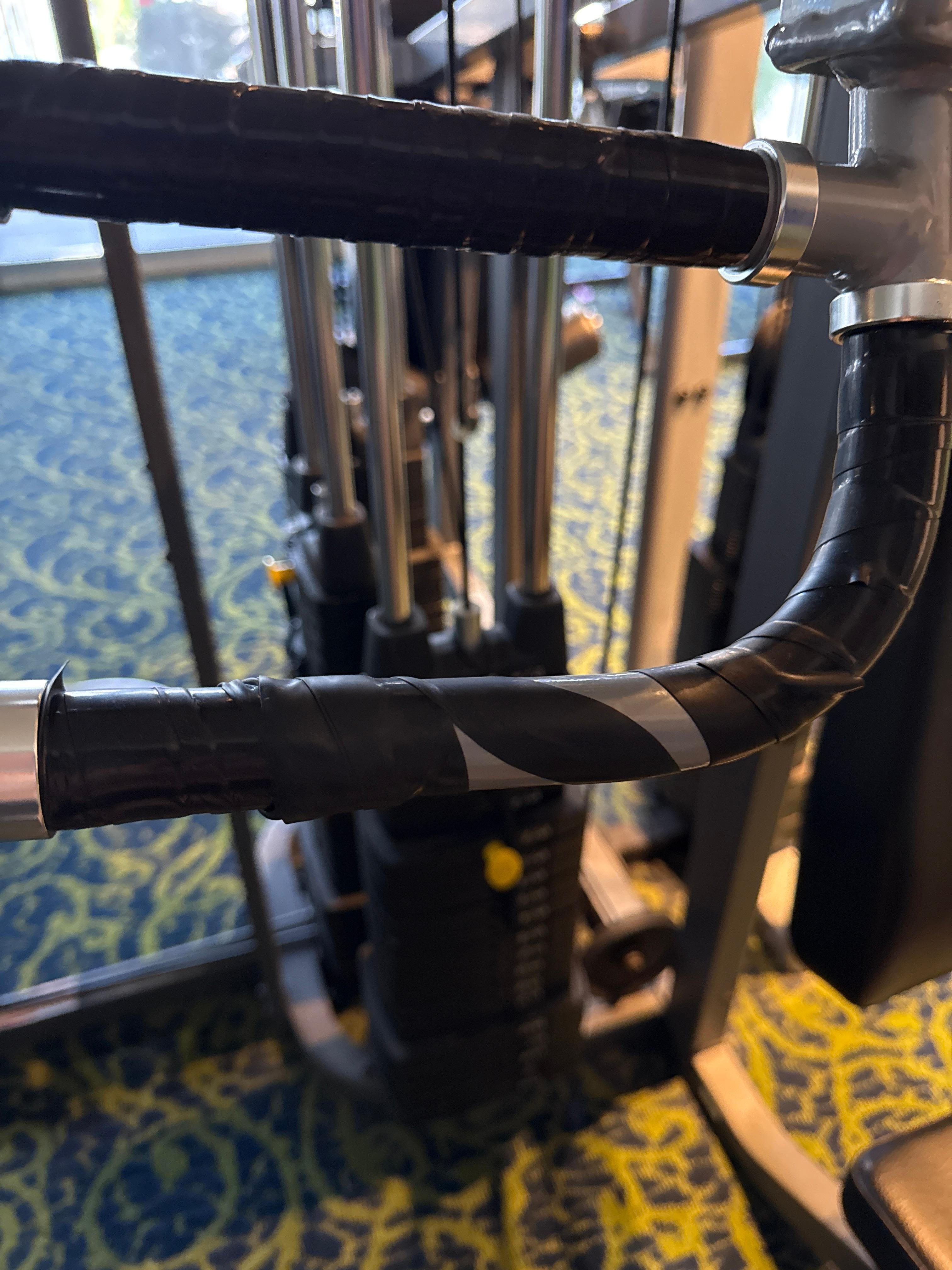 Electrical tape on handles