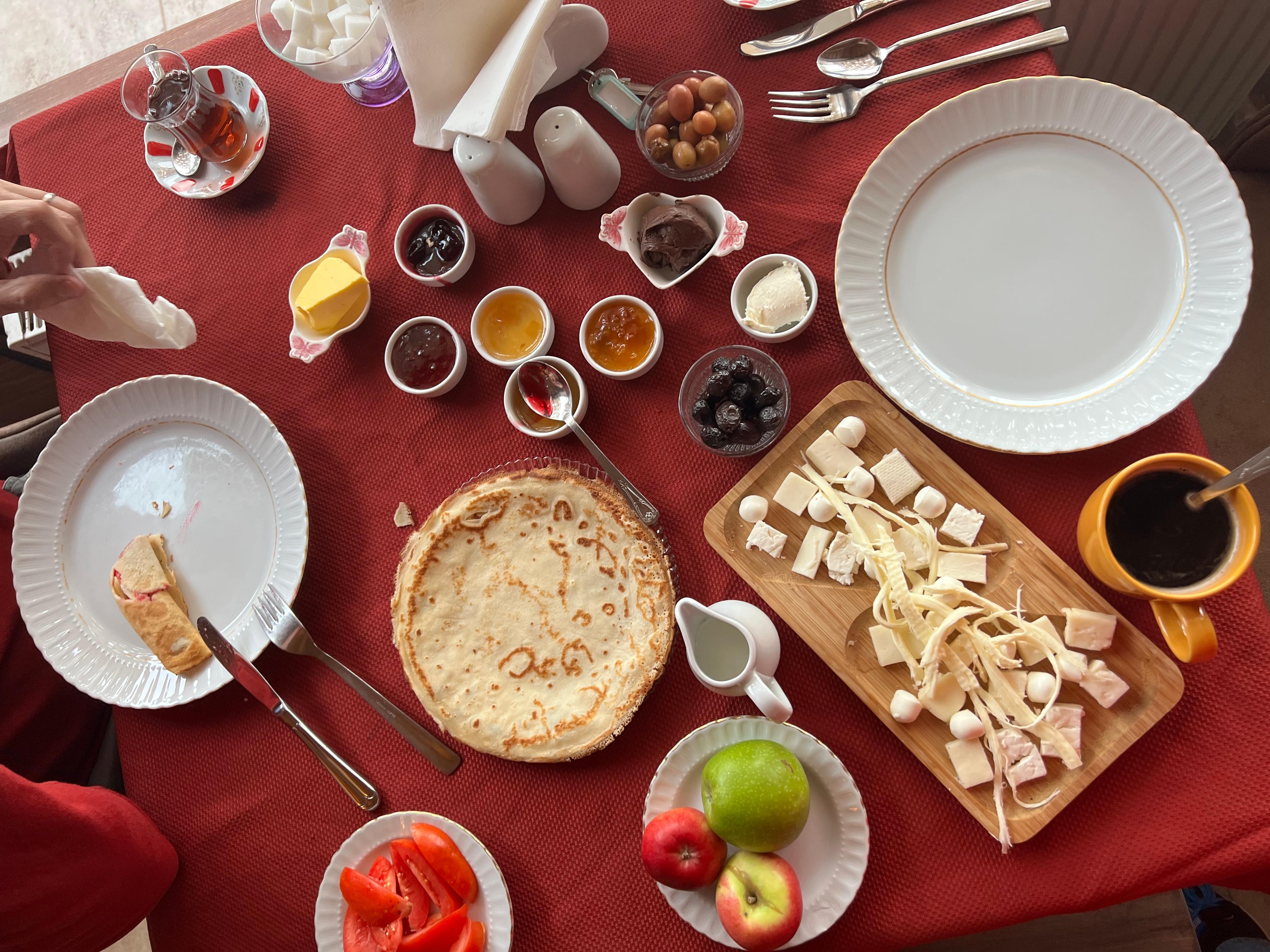 Hotel breakfast, delicious!