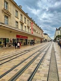 Next to Tram