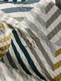 Blood stains on the comforter