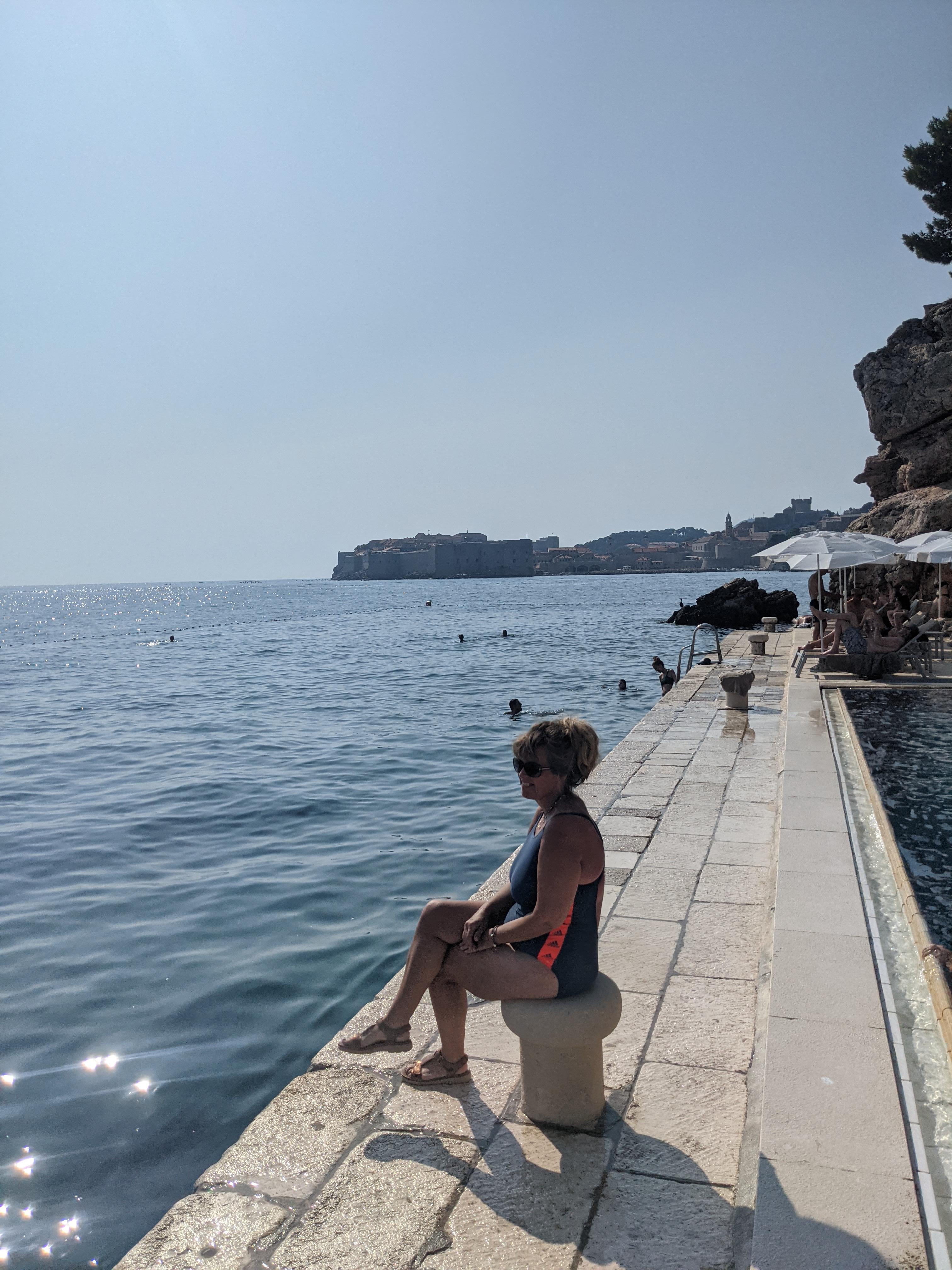 View of old town from Sea Pool/Lounge area