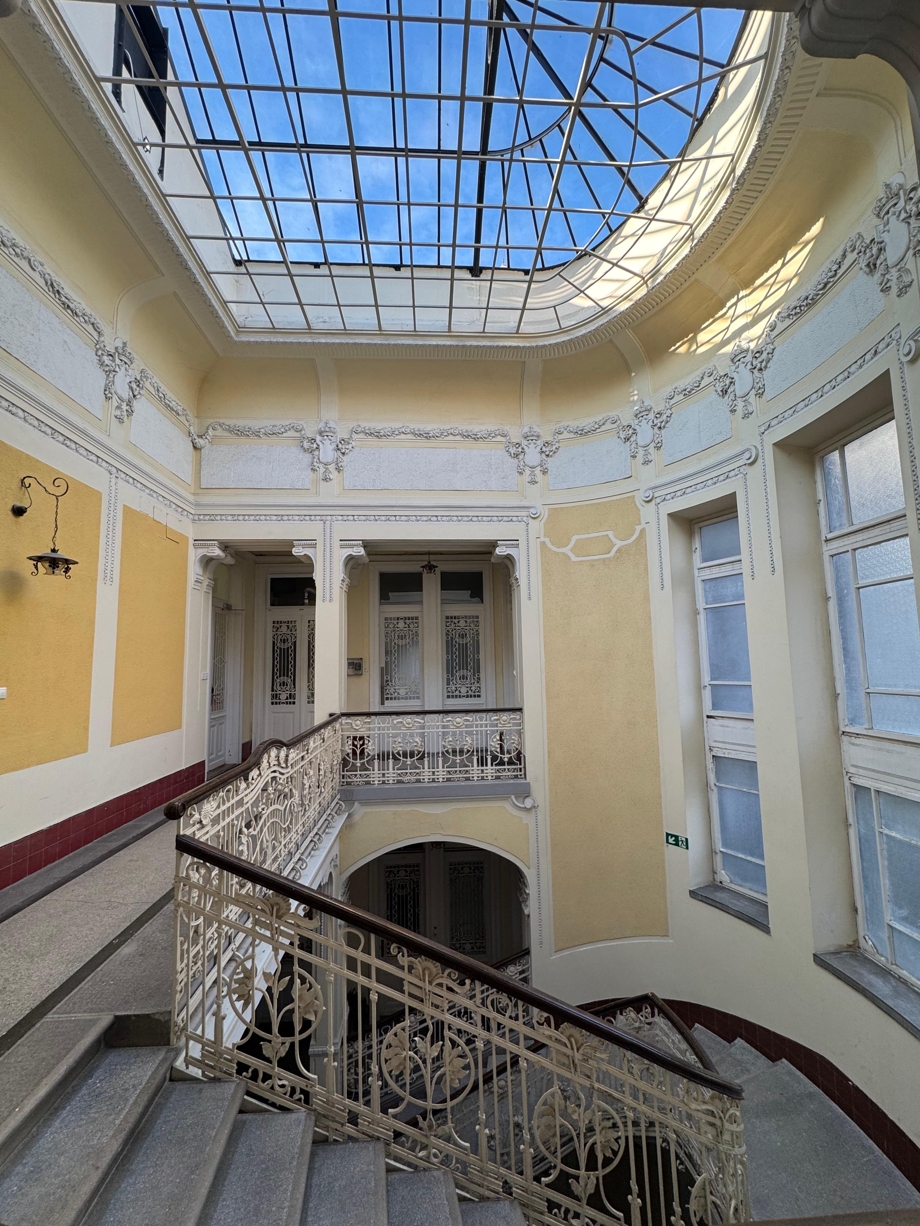 Stairs leading to the bedrooms