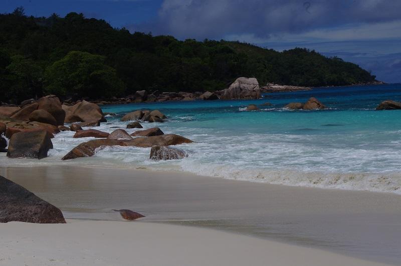 Anse Lazio - short bus journey away!