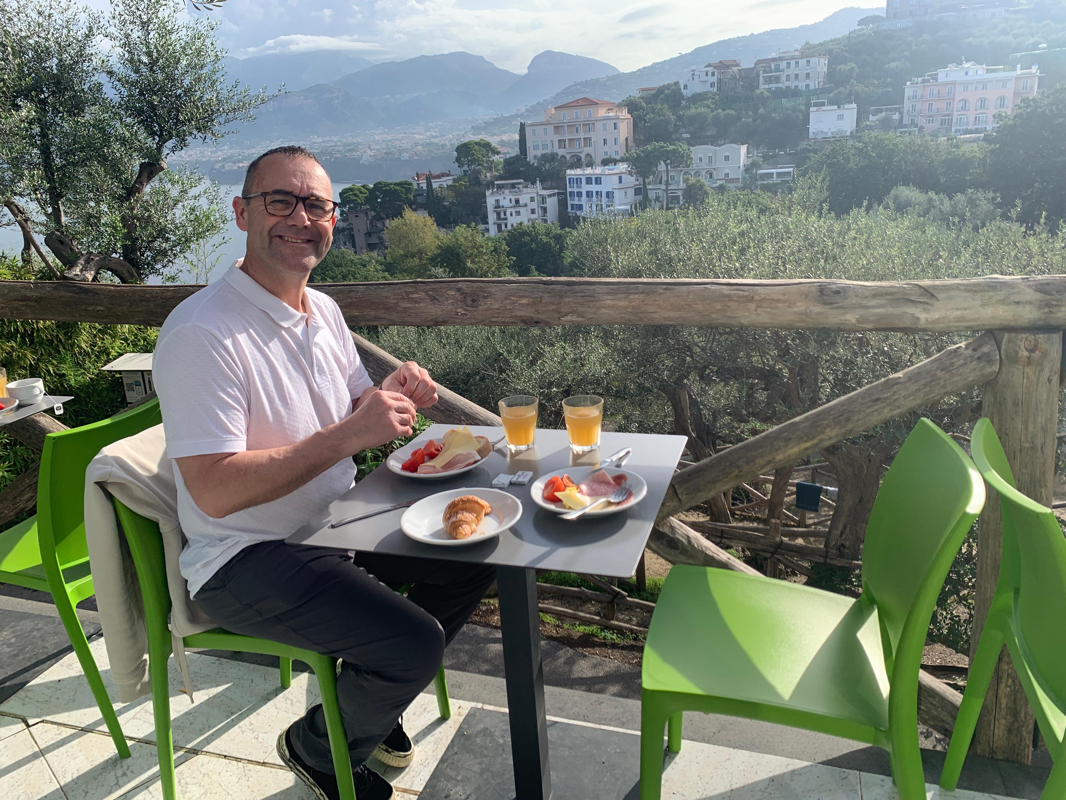 Breakfast with a view