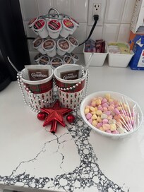 Beautiful coffee hot chocolate station ⛄️