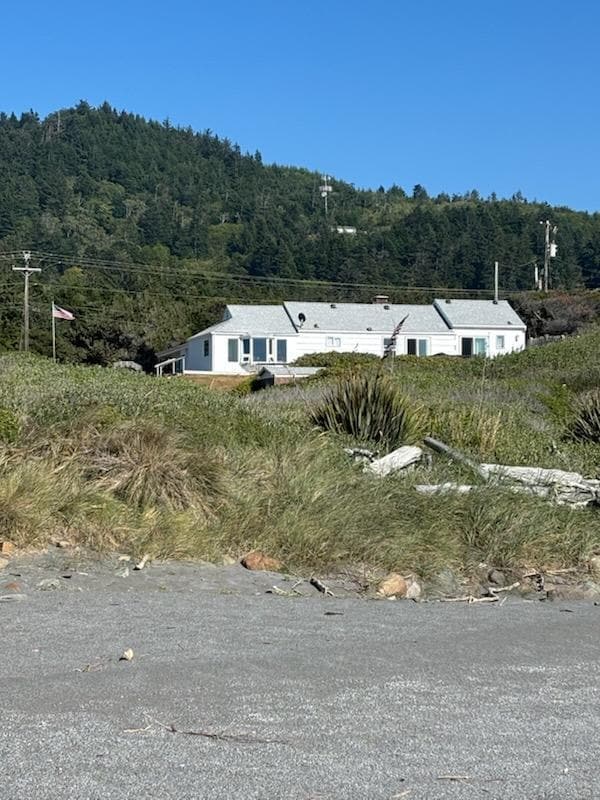 The house from the beach