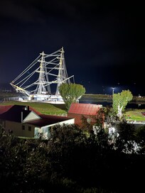 Amity at night view from lounge window