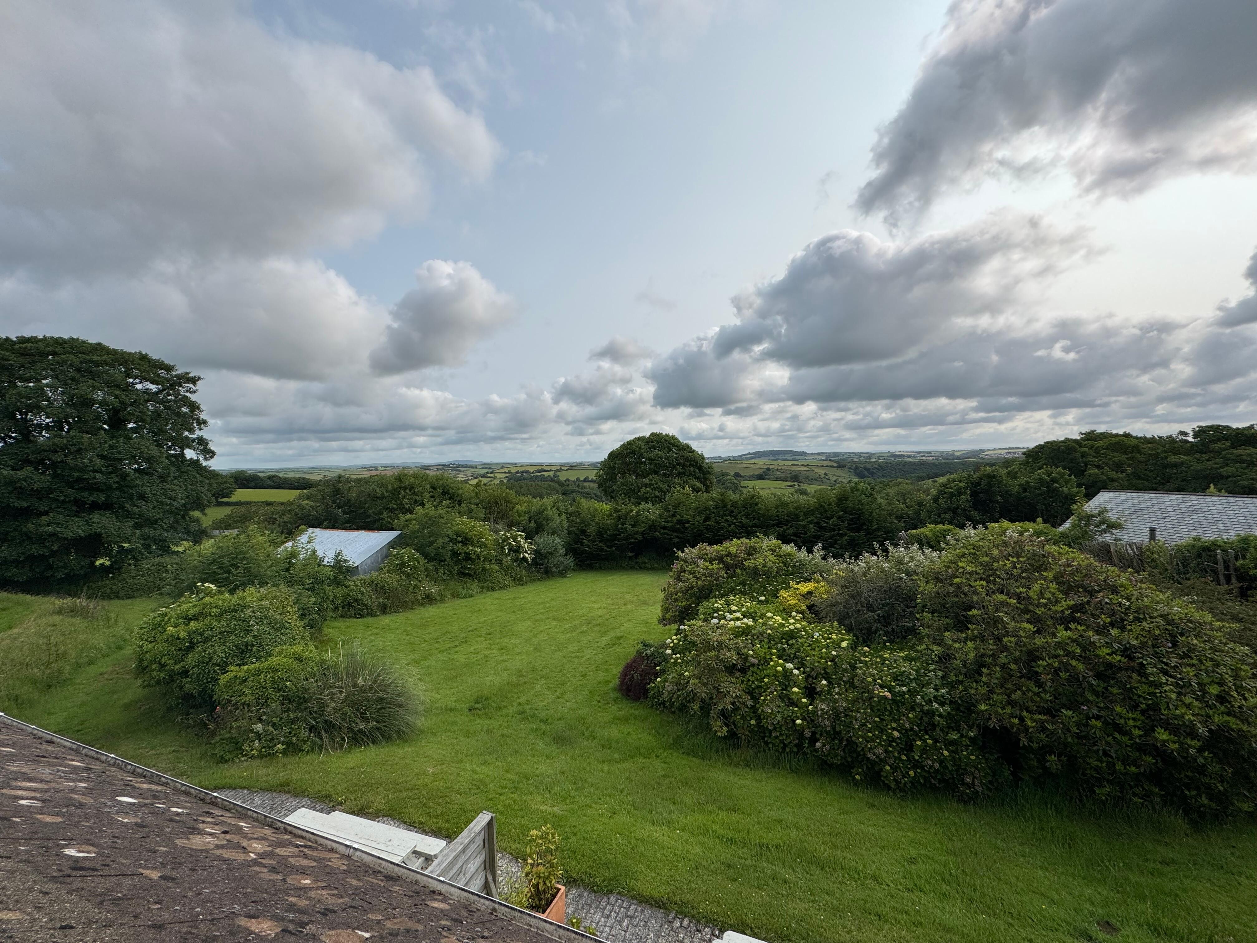 The view from the balcony 