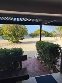 View from the sliding glass door.