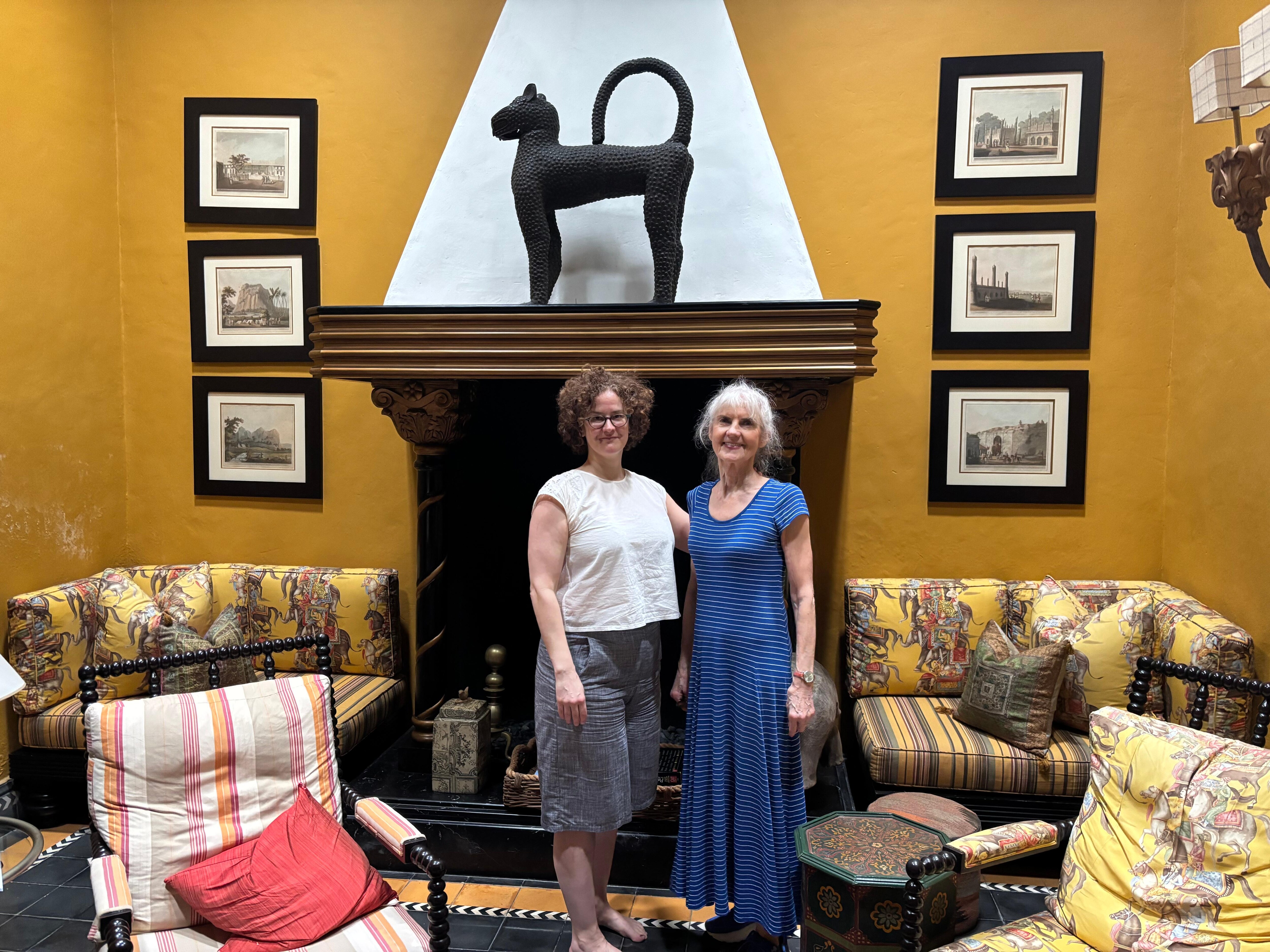 My gals were impressed with the sitting room