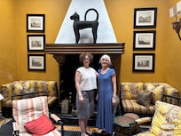 My gals were impressed with the sitting room