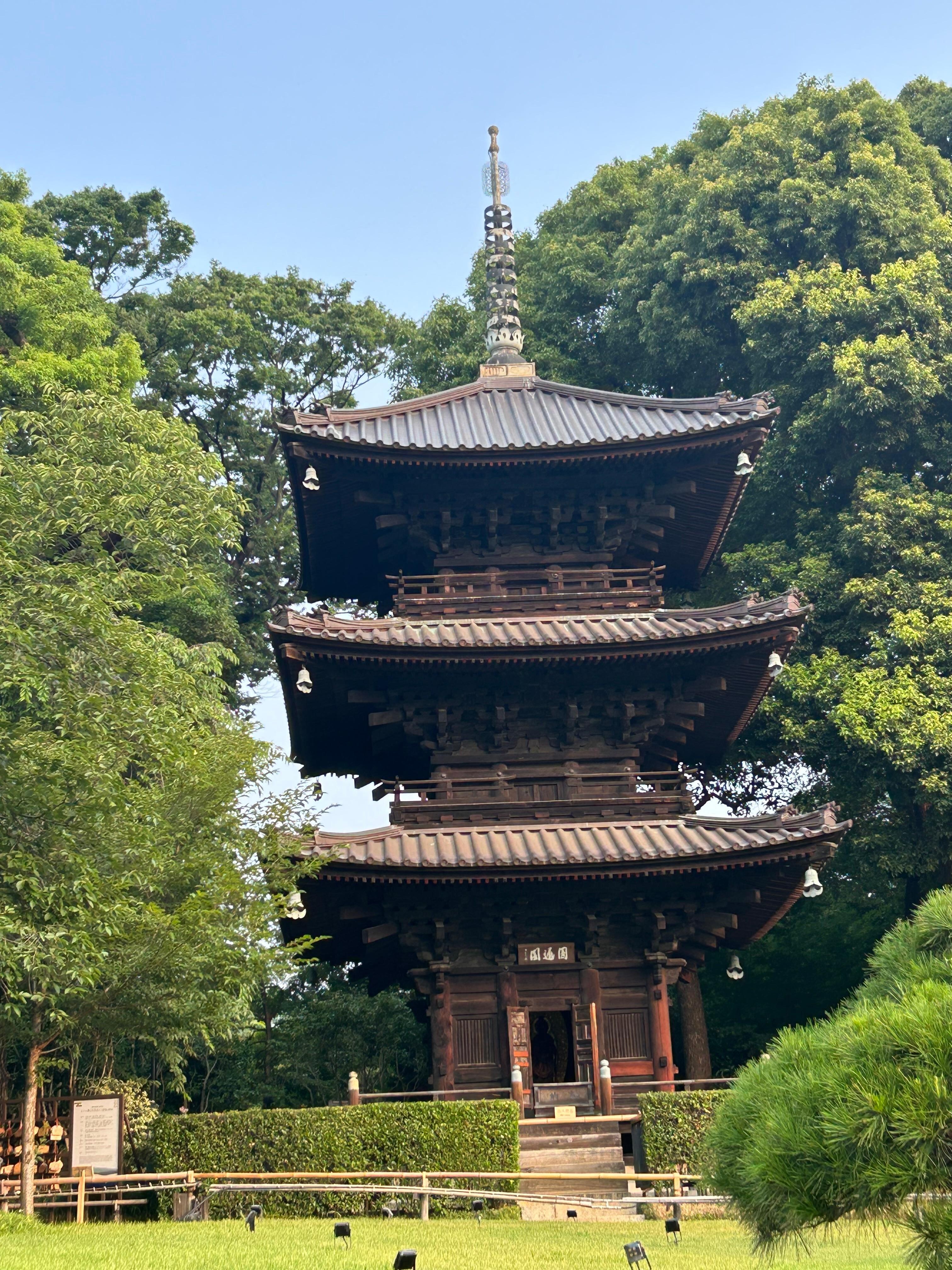 Pagoda in the garden. 